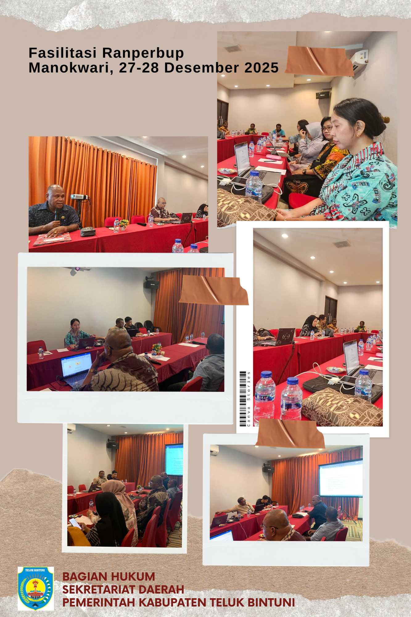 Fasilitasi Rancangan Peraturan Bupati Teluk Bintuni Tanggal 27-28 Desember 2025